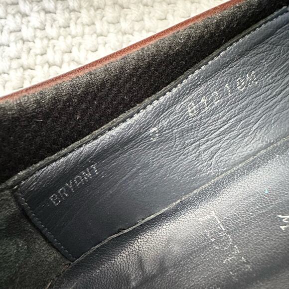 Bruno Magli Chocolate Brown Leather Bryant Slip On Loafer Casual Shoes 9 Men - Picture 6 of 11